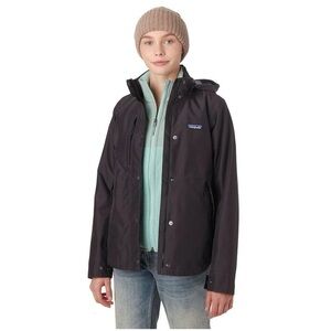 NWT Patagonia Women's Black Waterproof Hooded Jacket